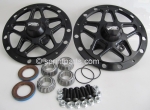 WINTERS BLACK FRONT HUB SET