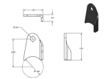 LEFT LOWER FUEL TANK MOUNT