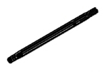 23" BLACK RADIUS ROD